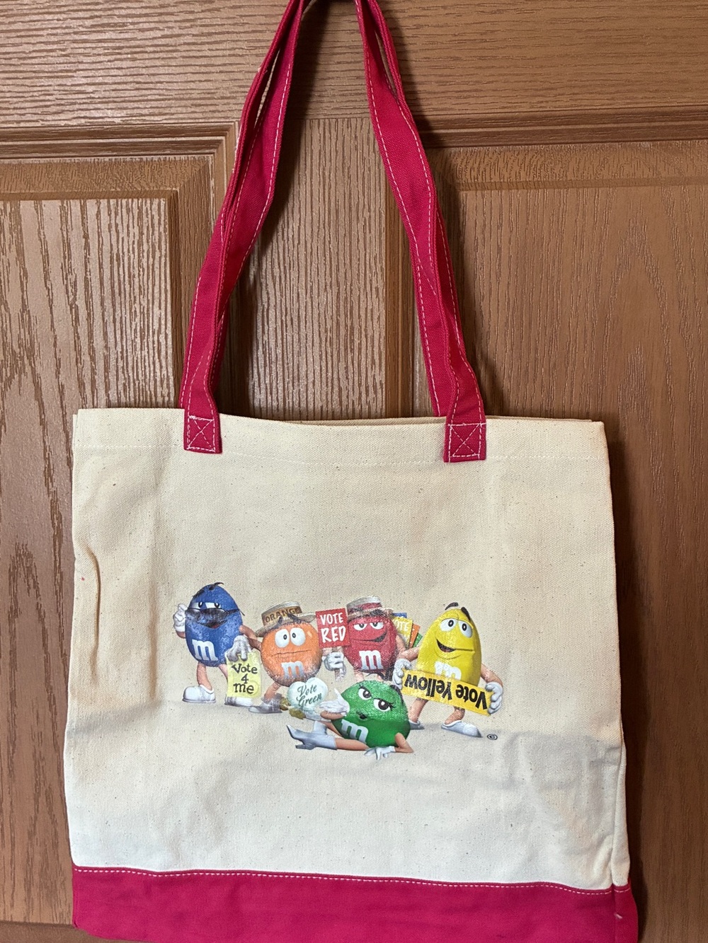Vintage Reusable Collectible Canvas Tote M & M Characters